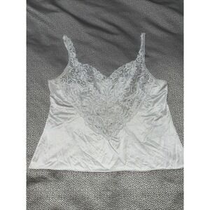 VANITY FAIR VINTAGE 1990's Pearl Blush Lace Camisole Size 42/48